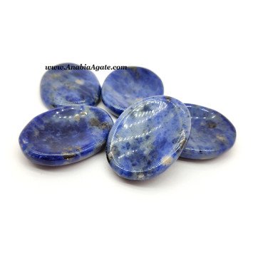 Sodalite Worry Stones - Calming Crystal for Anxiety Relief