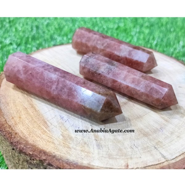 Strawberry Quartz Obelisk - Beautiful Crystal for Healing and Harmony