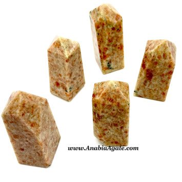 Natural Sunstone Freeform Points for Healing & Decor