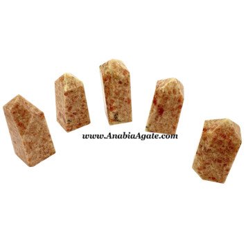 Natural Sunstone Freeform Points for Healing & Decor