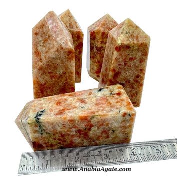 Natural Sunstone Freeform Points for Healing & Decor
