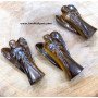 Tiger's Eye Angel Figurines - Natural Gemstone Treasures