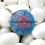 Turquoise Orgone Pendants With Engraved Cho Ku Rei Symbol