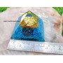 Turquoise Orgone Pyramid with Star of David Symbol | Energy Healing Pyramid