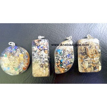 Wholesale Mix of Unique Shapes Orgone Pendants for Spiritual and Energy Healing