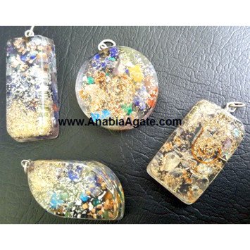 Wholesale Mix of Unique Shapes Orgone Pendants for Spiritual and Energy Healing