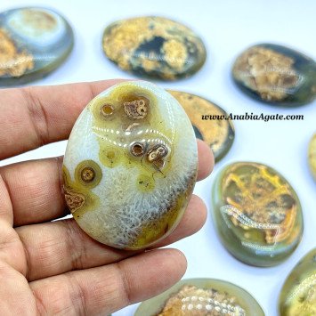 Yellow Agate Oval Stones | Natural Gemstones Wholesale