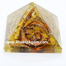 Yellow Aventurine Orgone Baby Pyramid - Natural Crystals for Energy Healing