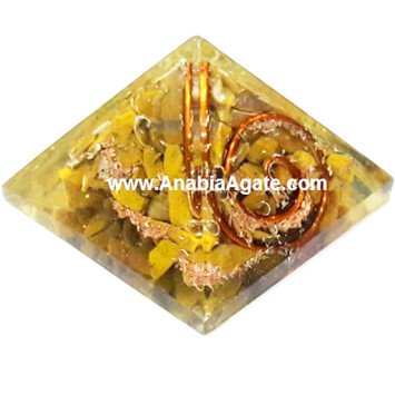 Yellow Aventurine Orgone Baby Pyramid - Natural Crystals for Energy Healing