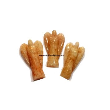 Peach Aventurine 2 Inch Angels - Gemstone Figurines