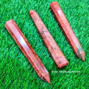 Unakite Big Size Facet Wands - Healing Crystal Wands