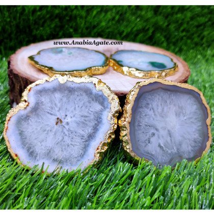 Beautiful Agate Coaster for Drinks - Unique Home Decor Accessories