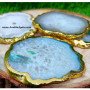 Beautiful Agate Coaster for Drinks - Unique Home Decor Accessories