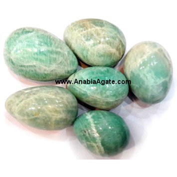 Amazonite Eggs - Wholesale Decorative Gemstone Eggs