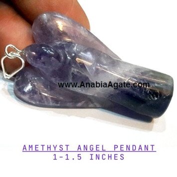 Amethyst Angel Pendants