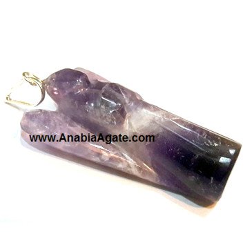 Amethyst Angel Pendants