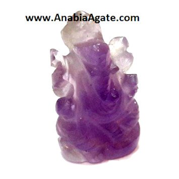 Amethyst Ganesha Idol Size - 1.5 Inch