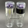 Amethyst Tumble Stone Water Bottle - Natural Crystal Healing Water