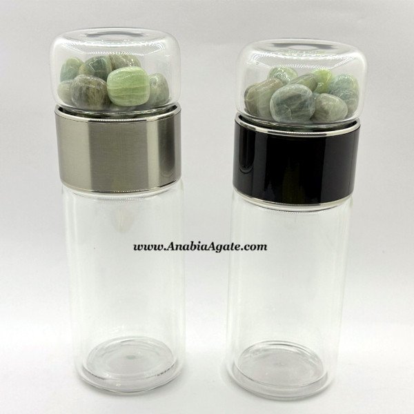 Aquamarine Tumble Stone Water Bottle