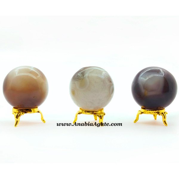 Banded Agate Balls for Home Décor and Healing Purposes