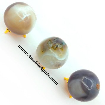Banded Agate Balls for Home Décor and Healing Purposes