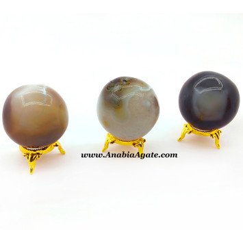 Banded Agate Balls for Home Décor and Healing Purposes