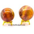 Banded Yellow Fluorite Ball