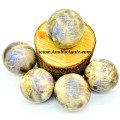 Belomorite Moonstone Gemstone Balls - Ethereal Elegance