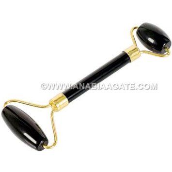 Black Agate Face Massage Roller