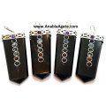 Black Jasper Chakra Flat Stick Pendant