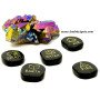 Black Jasper Complex Geometry Palmstone Set