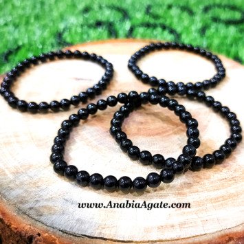 Black Obsidian 6mm Bracelet - Elegance and Protection