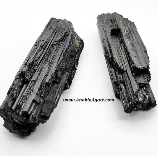Natural Black Tourmaline Logs - Protective Crystal Healing Stones