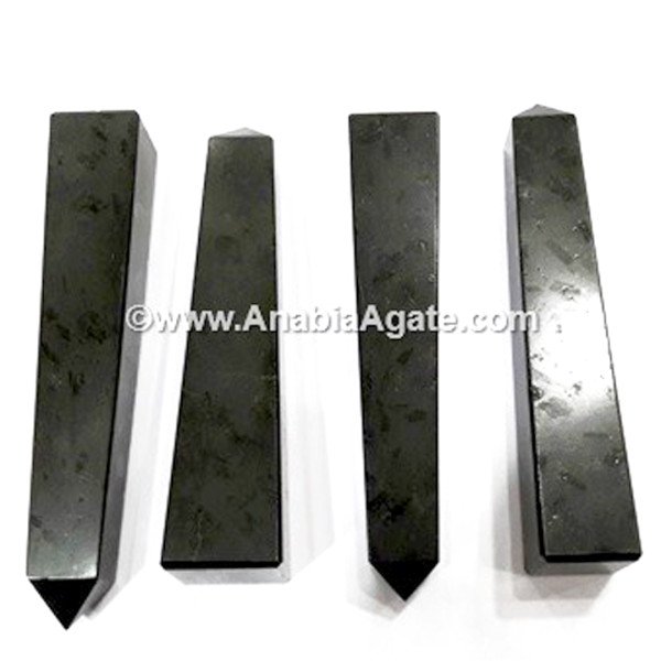 Black Tourmaline Tower - Crystal Healing and Energy Cleansing