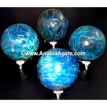 Blue Apatite Spheres - Natural Crystal Healing Stones
