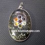 Blue Aventurine Chakra Oval Pendant - Balance and Healing Jewelry