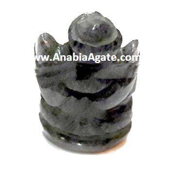 Blue Aventurine Ganesha Pocket Idol - Bring Prosperity and Protection Home