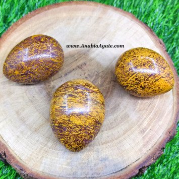 Calligraphy Agate Gemstone Eggs - Natural Crystal Healing Stones