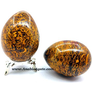 Calligraphy Agate Gemstone Eggs - Natural Crystal Healing Stones