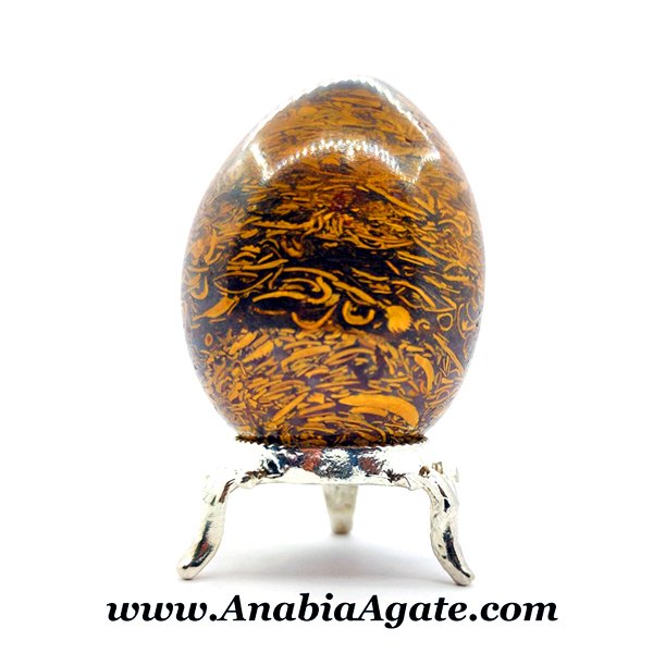 Calligraphy Agate Gemstone Eggs - Natural Crystal Healing Stones