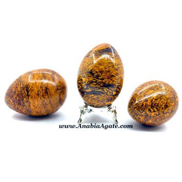 Calligraphy Agate Gemstone Eggs - Natural Crystal Healing Stones