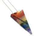 Chakra Bonded Arrowhead Pendant for Balancing Energy