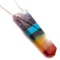 Chakra Bonded Flat Stick Pendant - Balance Your Energy Centers