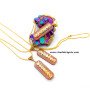 7 Chakra Chips Orgone Pendants with Chain | Energize and Balance