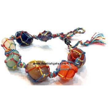 Chakra Netted Tumble Bracelet - Balancing Energy Bracelet
