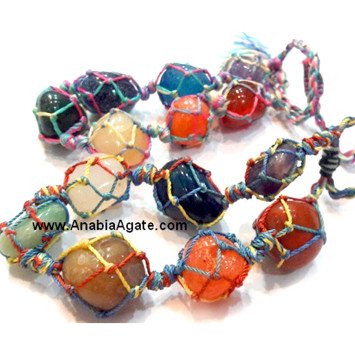 Chakra Netted Tumble Bracelet - Balancing Energy Bracelet