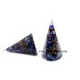 Lapis Lazuli Copper Wire Wrapped Orgone Cones - 80mm