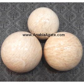 Cream Moonstone Balls | High-Quality Moonstone Spheres