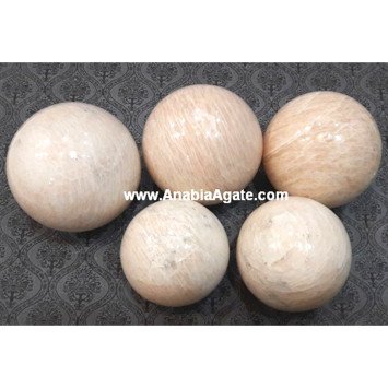 Cream Moonstone Balls | High-Quality Moonstone Spheres