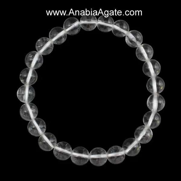 Crystal Quartz Elastic Bracelet | Handmade Healing Jewelry